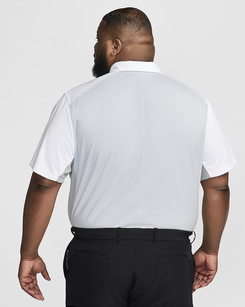 Nike Victory+ Men's Dri-FIT Golf Polo - White/Light Smoke Grey/Pure Platinum/Black