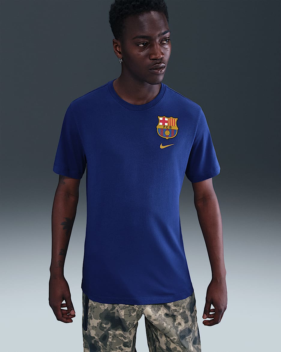FC Barcelona Men's Nike Soccer T-Shirt - Deep Royal Blue