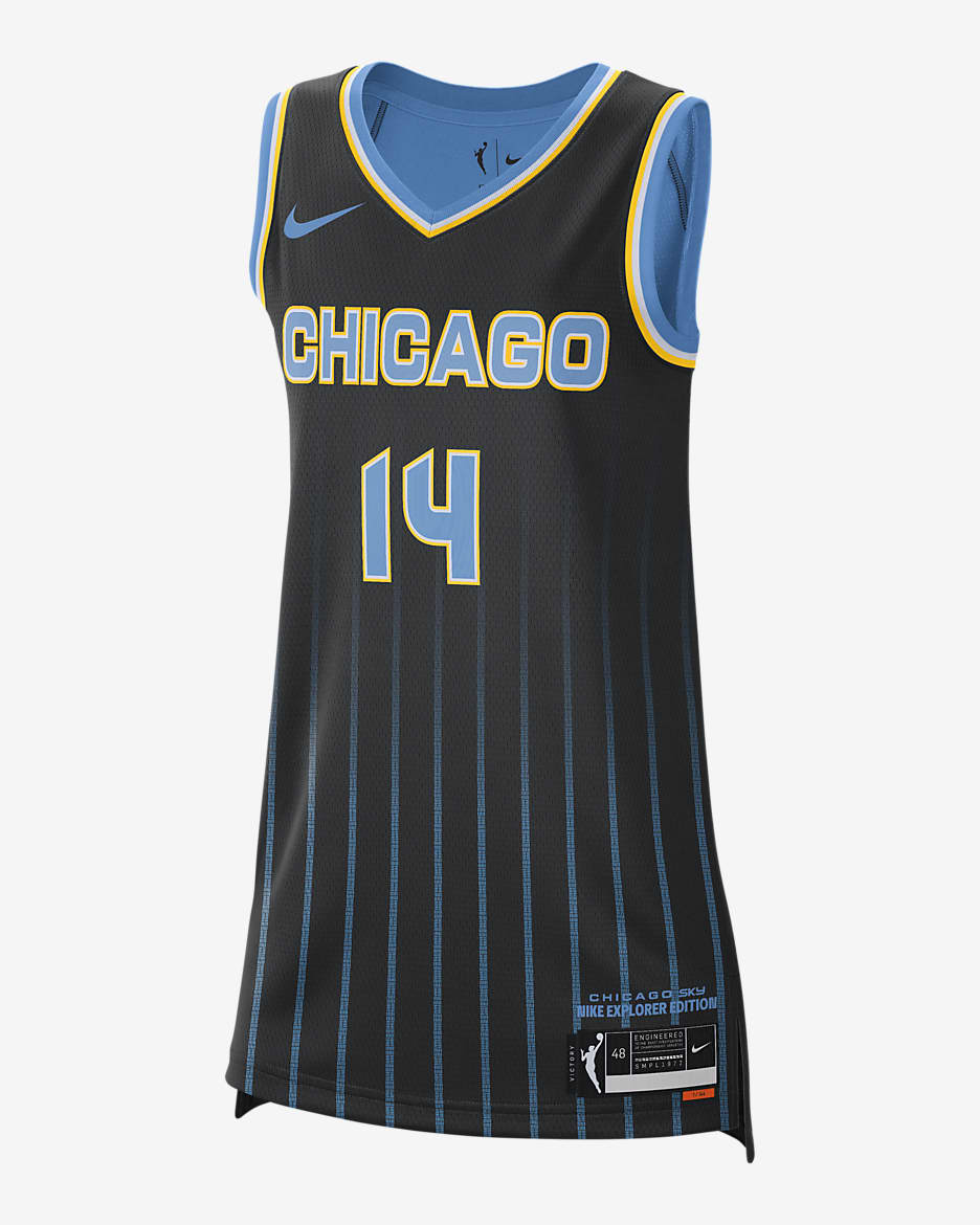 Chicago Sky Explorer Edition Nike Dri-FIT WNBA Victory Jersey - Black