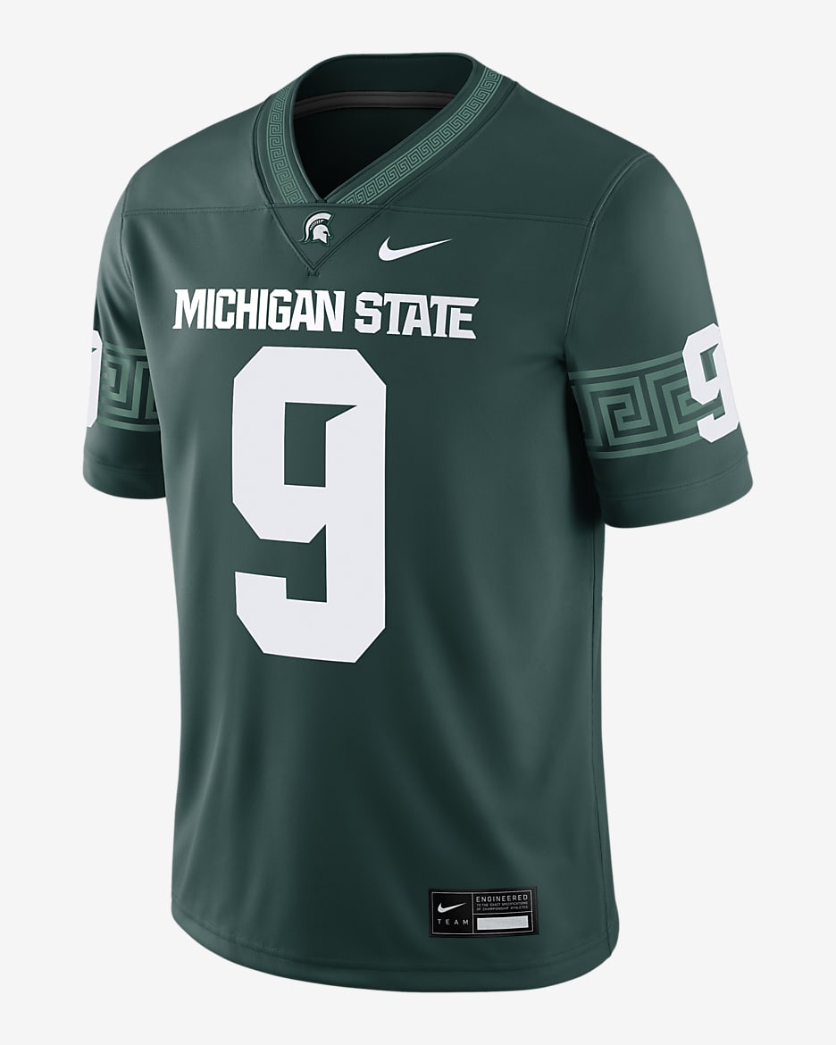 Michigan State Spartans Men's Nike Dri-FIT College Game Jersey - Green