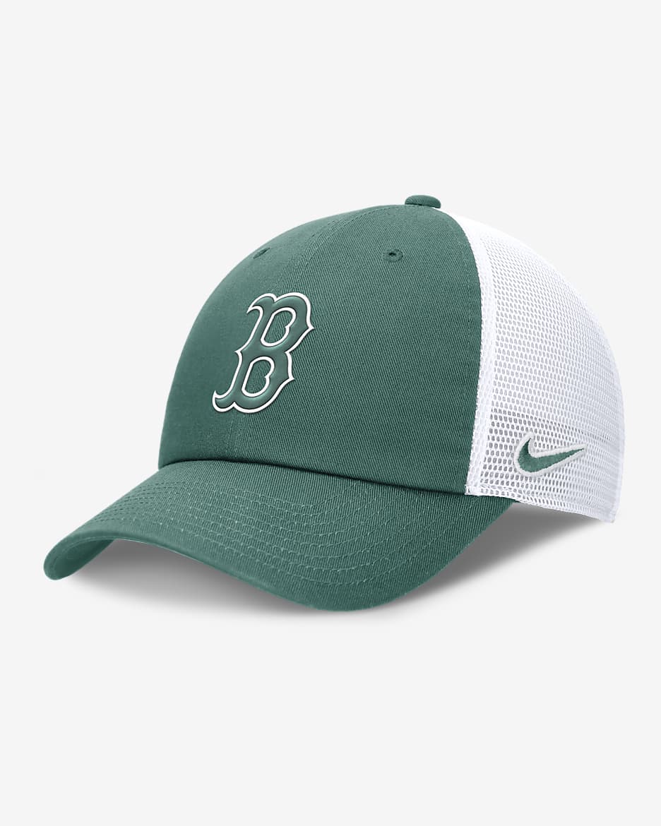 Boston Red Sox Bicoastal Club Men's Nike MLB Trucker Adjustable Hat - Bicoastal/White