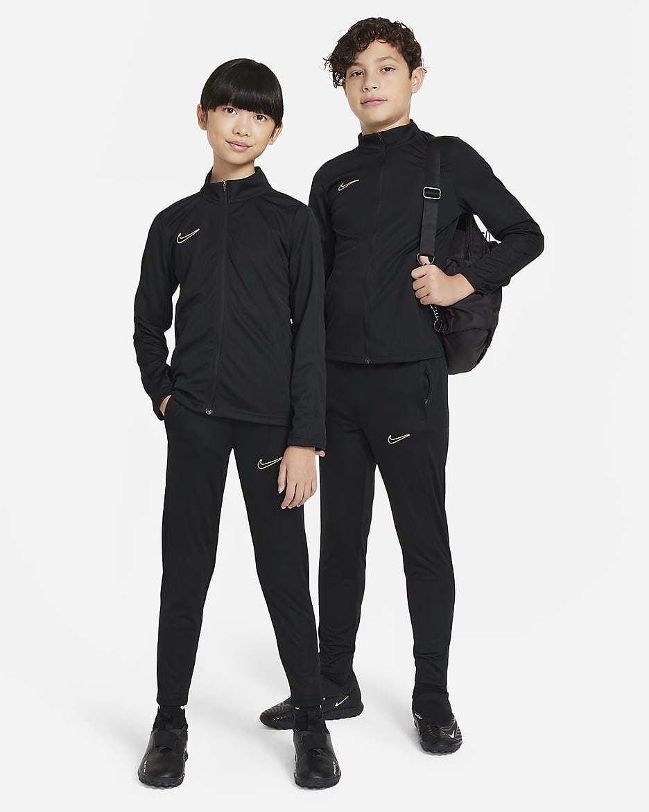 ナイキ Dri-FIT アカデミー キッズ サッカートラックスーツ - ブラック/ブラック/メタリックゴールド
