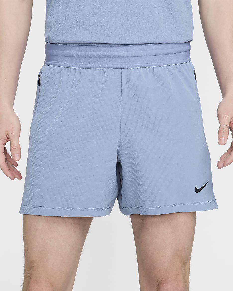 Nike Flex Rep Men's Dri-FIT 13cm (approx.) Unlined Fitness Shorts - Ashen Slate/Black/Black