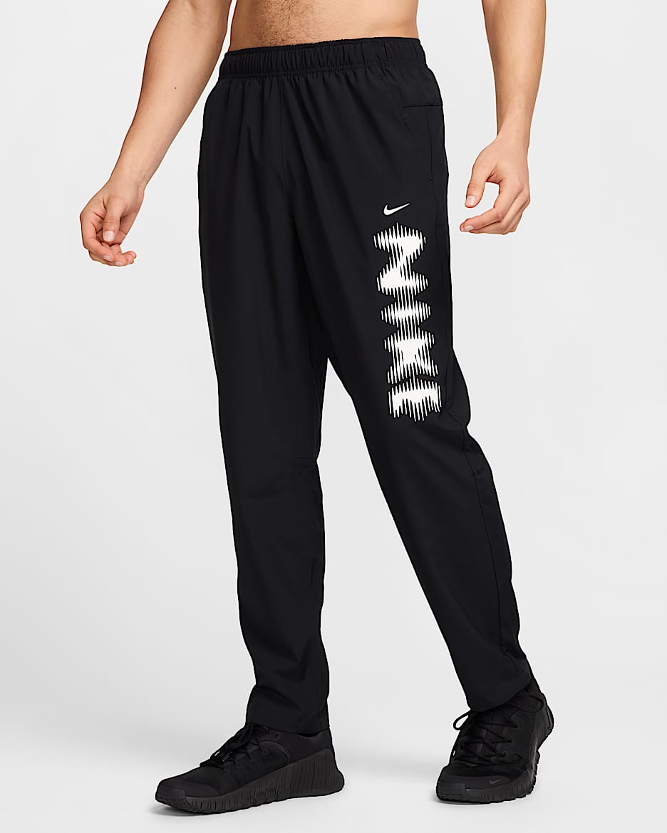 Nike Form vielseitige Dri-FIT-Hose (Herren) - Schwarz/Weiß