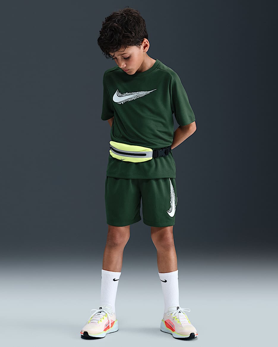 Nike Multi Dri-FIT Shorts für ältere Kinder (Jungen) - Fir/Weiß/Weiß