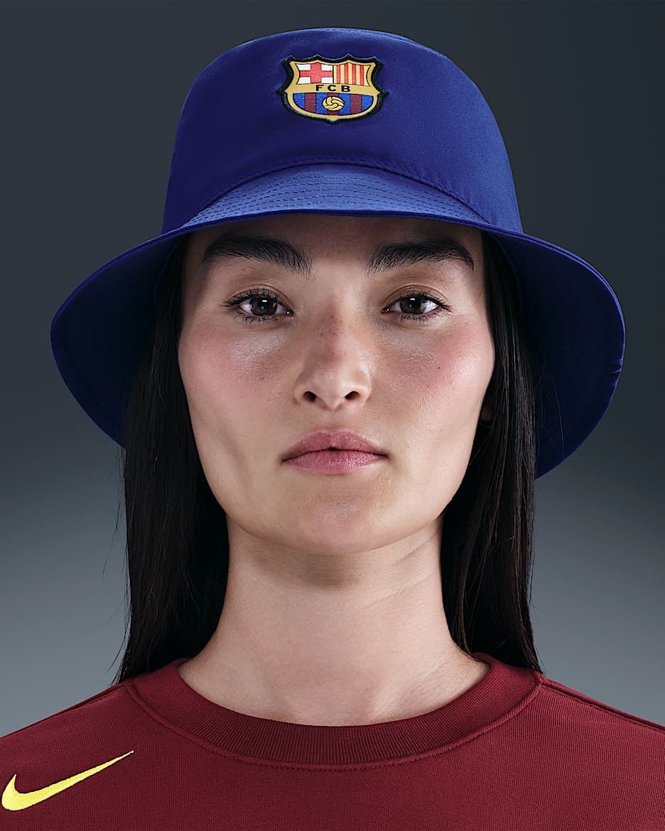 Barcelona 2025/2026 Nike Apex vissershoedje - Deep Royal Blue/Amarillo