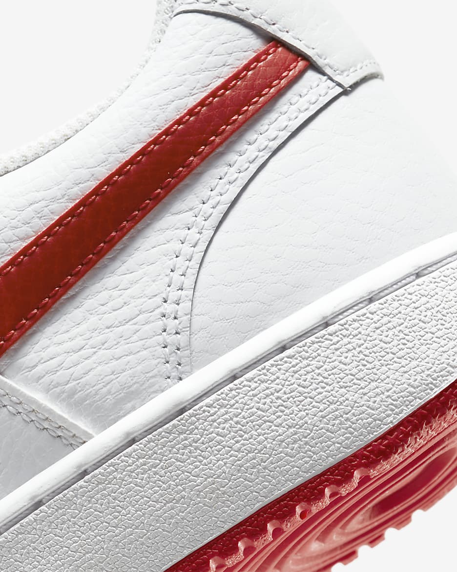 Nike Court Vision Low Shoes - White/University Red