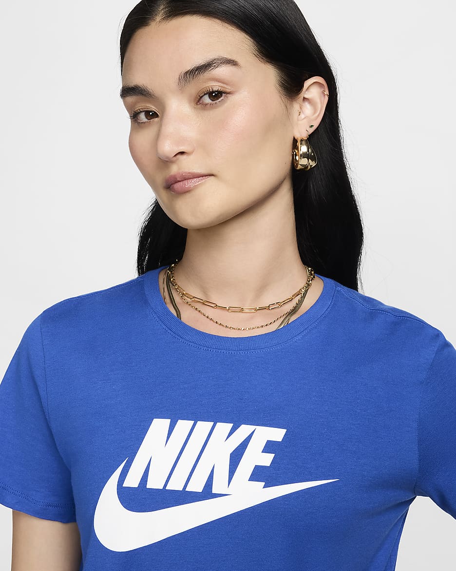 Nike Sportswear Essentials Women's Logo T-Shirt - Game Royal/White