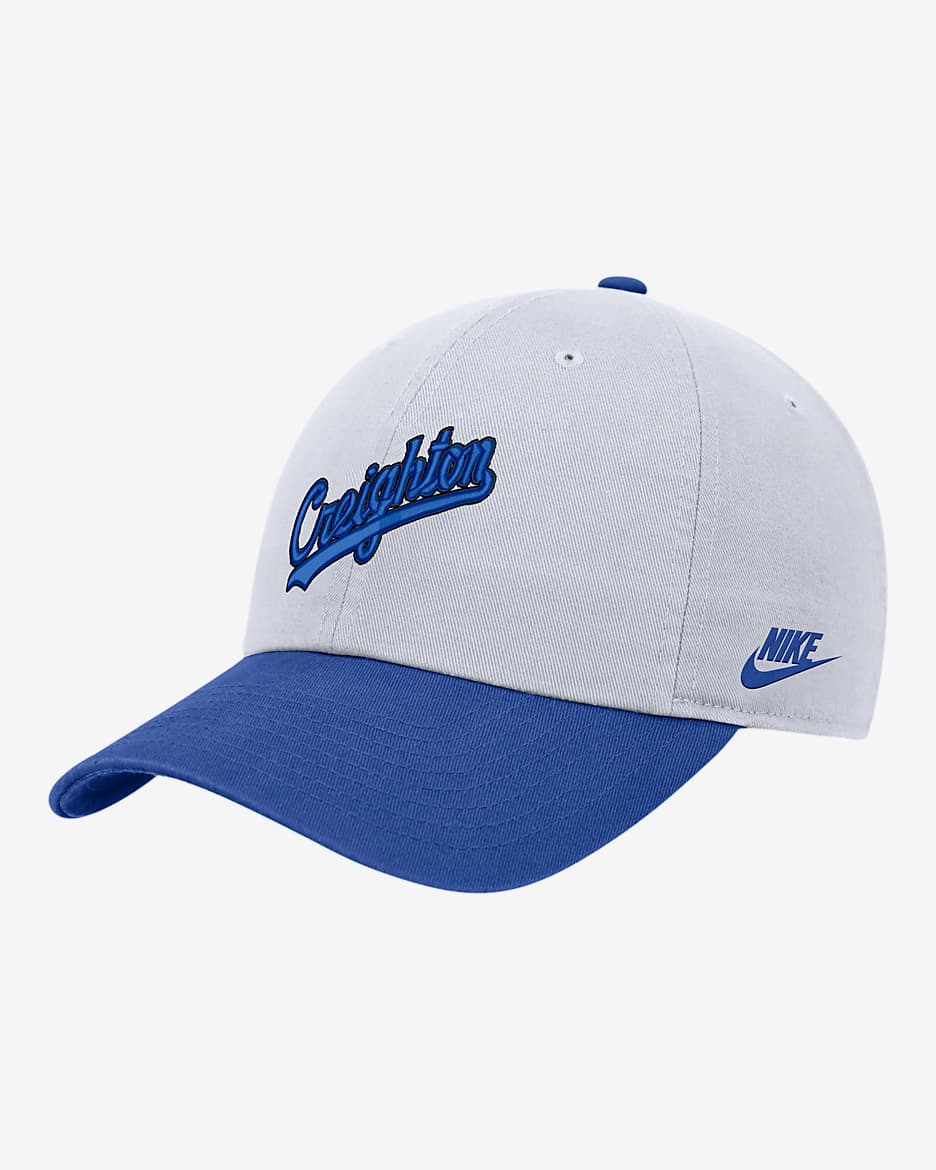 Creighton Nike College Campus Cap - White