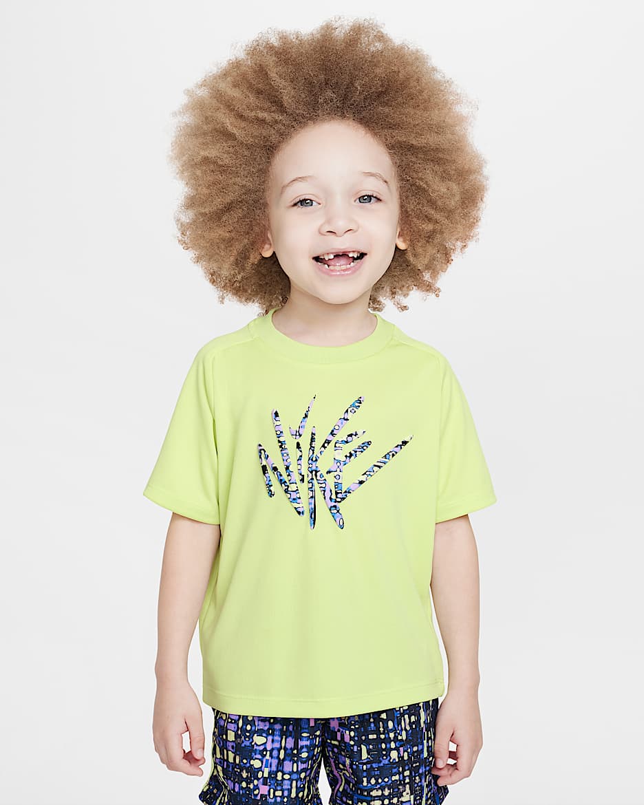 Nike Dri-FIT Toddler Bold Move Short Sleeve Top - Lemon Twist