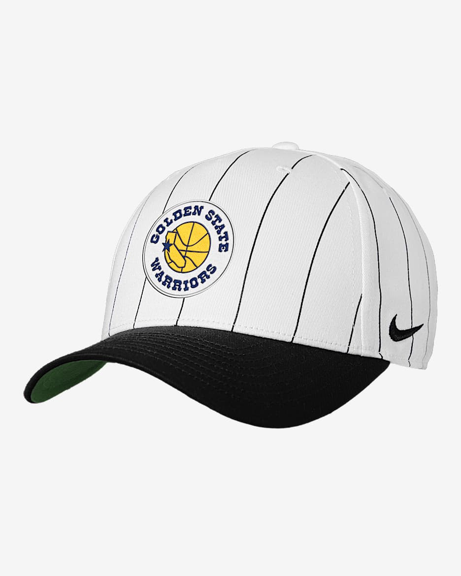 Golden State Warriors Rise Hardwood Classics Nike NBA Adjustable Cap - White