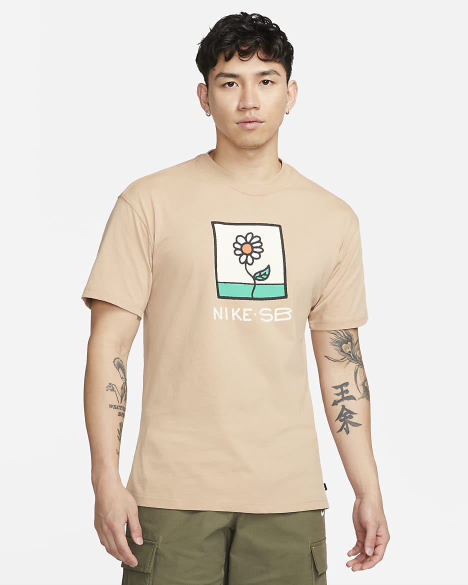 เสื้อยืดสเก็ตบอร์ดผู้ชาย Nike SB - Hemp