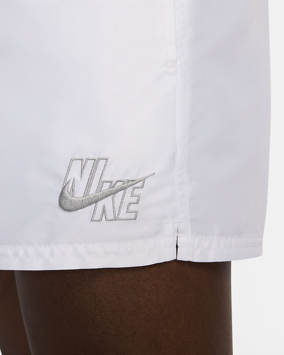 Shorts de vóleibol de 8 cm para hombre Nike Swim Essential - Blanco