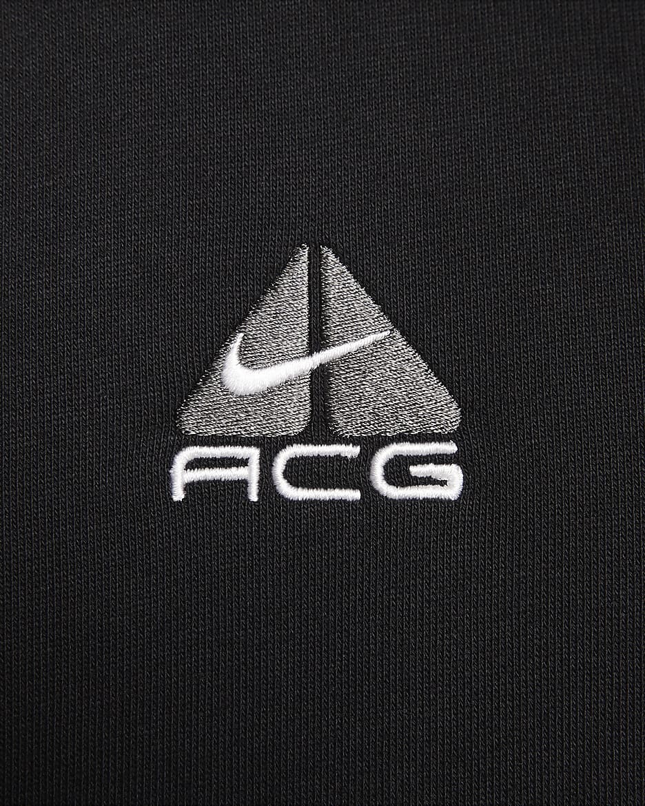 Sudadera con gorro sin cierre de tejido Fleece Nike ACG Therma-FIT - Negro/Antracita/Blanco cumbre