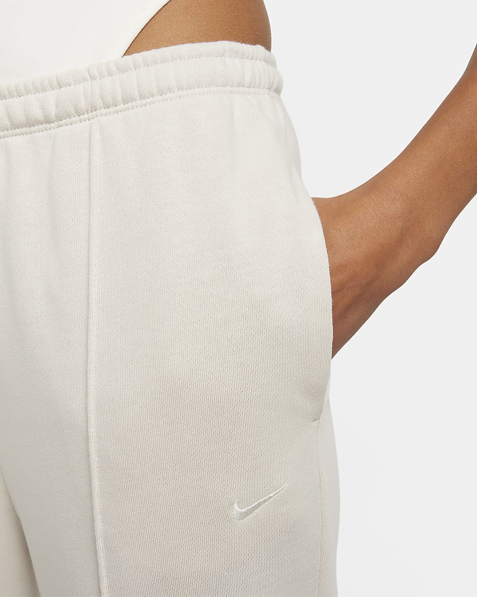 Pantaloni tuta slim fit in French Terry a vita alta Nike Sportswear Chill Terry – Donna - Light Orewood Brown/Sail