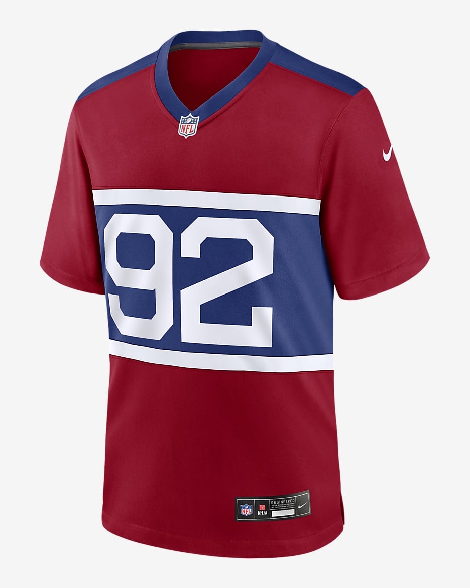 Michael Strahan New York Giants Men's Nike NFL Game Jersey - Red