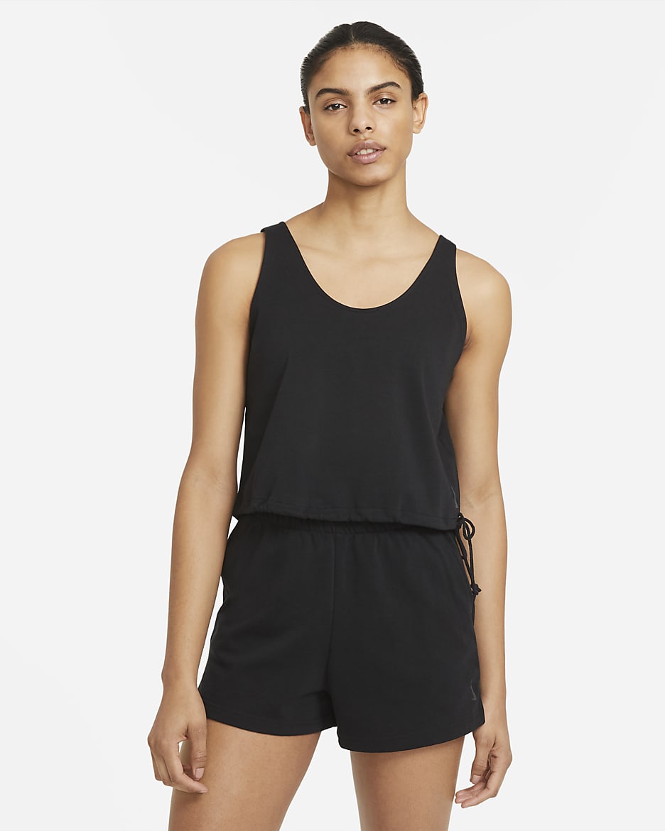 Nike Yoga Women's Tank - Black/Dark Smoke Grey