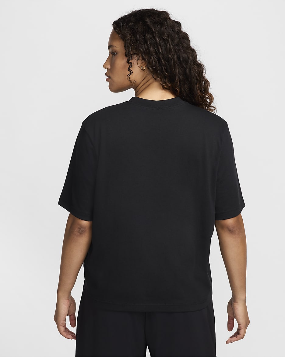 T-shirt folgada com grafismo Nike ACG para mulher - Preto