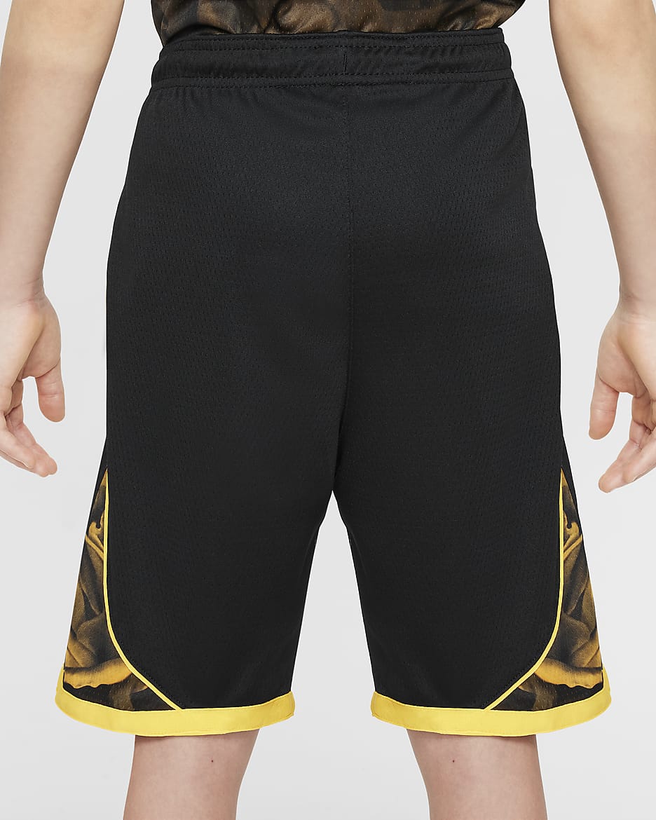 Golden State Warriors Older Kids' Nike Dri-FIT NBA Swingman Shorts - Black