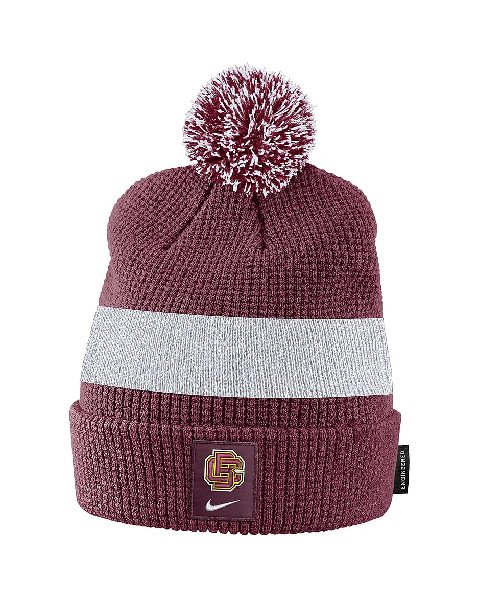 Bethune Cookman Nike College Pom Beanie - Maroon