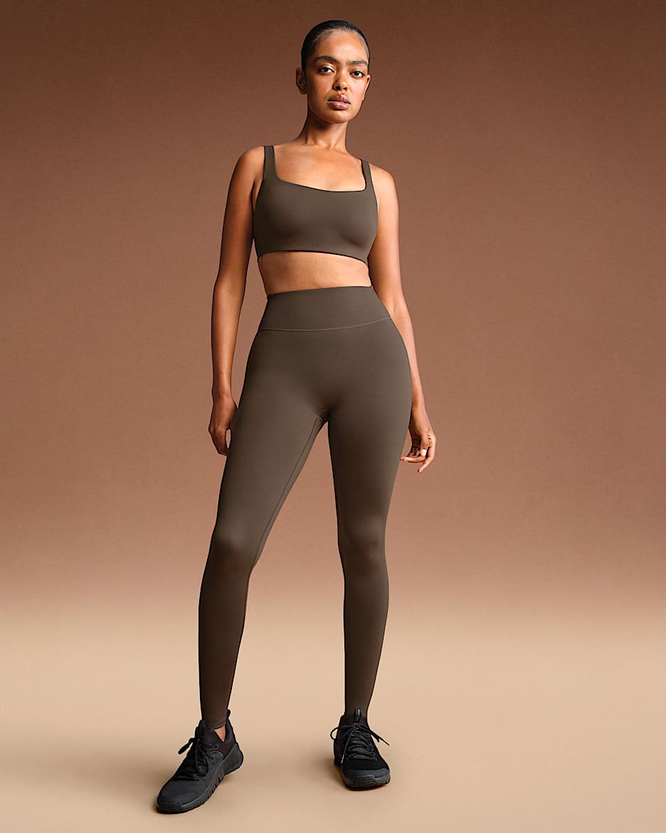 NikeSKIMS Matte Women's High-Waisted 29" Leggings - NSKM Dark Sepia