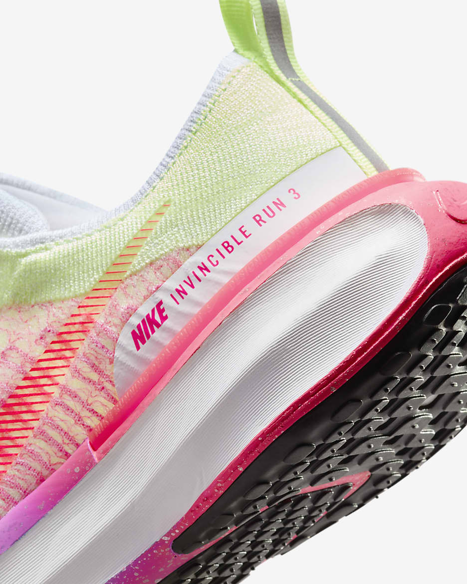 Nike Invincible 3 Women's Road Running Shoes - Barely Volt/White/Pink Foam/Hyper Pink