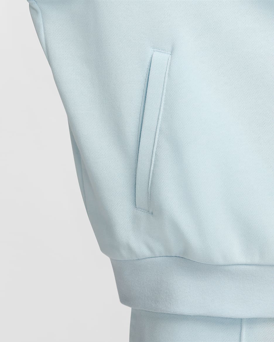 Nike Sportswear Chill Terry Women's Loose Full-Zip French Terry Hoodie - Glacier Blue/Sail