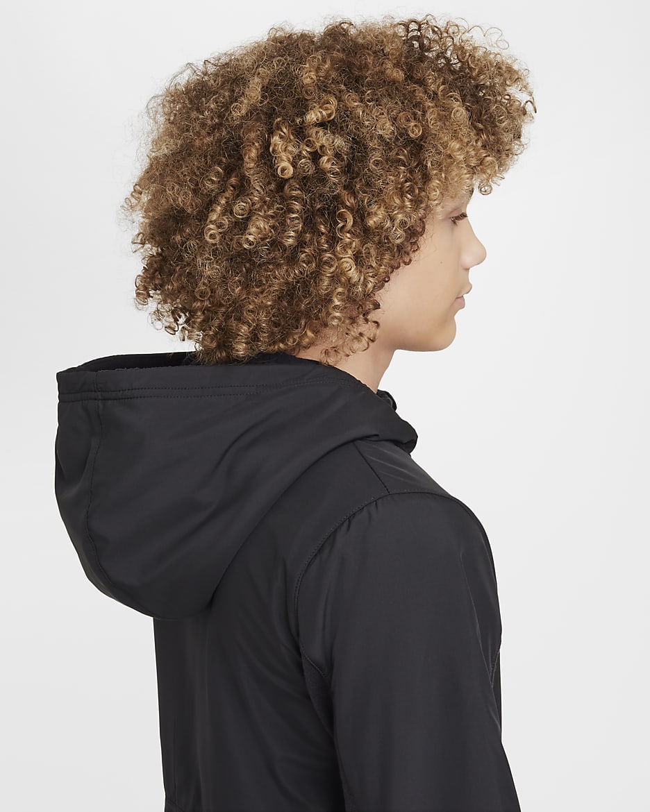 Nike Sportswear City Utility EasyOn Older Kids' Therma-FIT Winterized Jacket - Black/Anthracite/Black