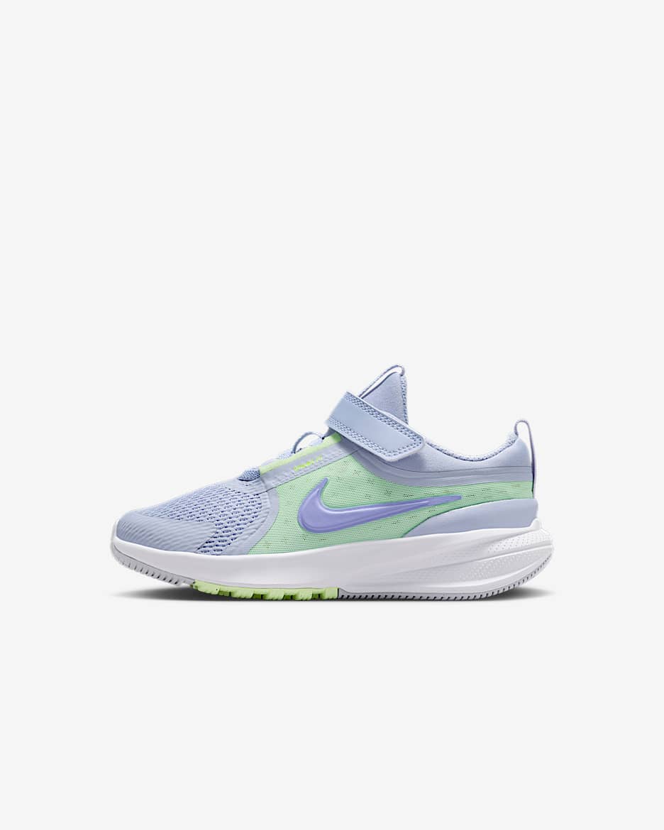 Nike Star Runner 5 Little Kids' Running Shoes - Ghost/Barely Volt/Football Grey/Light Thistle