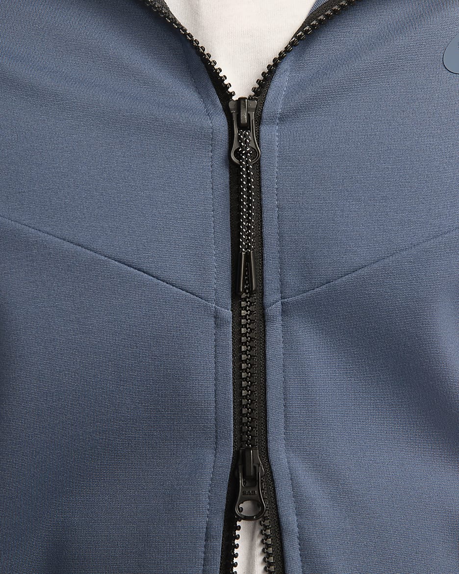 Nike Sportswear Tech Fleece Lightweight Men's Full-Zip Hoodie Sweatshirt - Diffused Blue/Diffused Blue