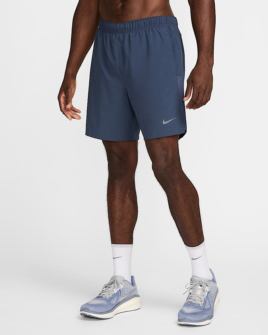 Nike Challenger Men's Dri-FIT 18cm (approx.) 2-in-1 Running Shorts - Thunder Blue/Thunder Blue/Thunder Blue