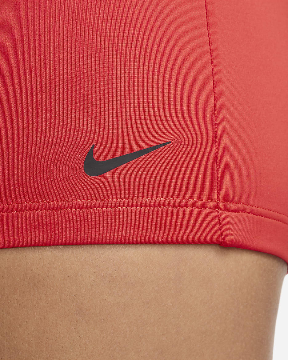 Shorts Kick para mujer Nike Swim Essential - Carmesí claro