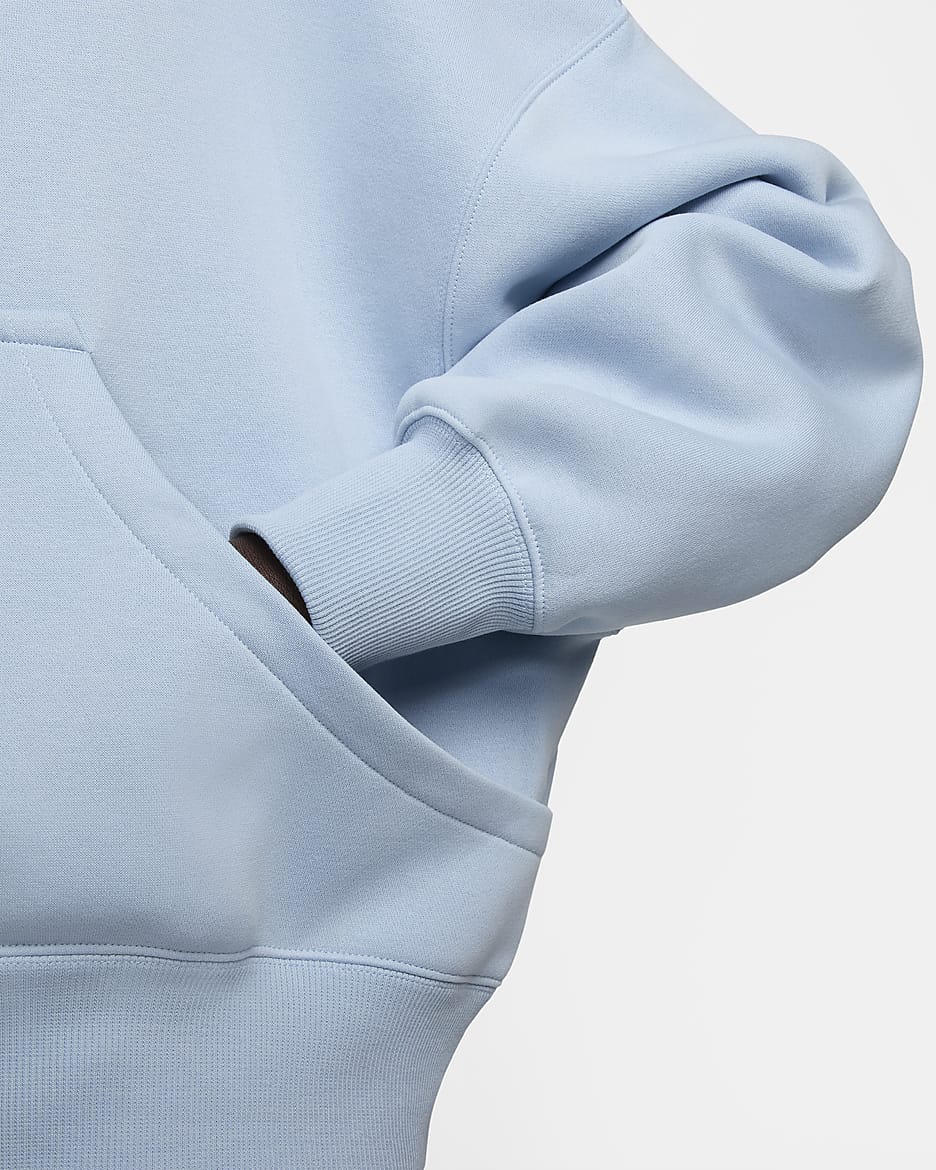 Nike Sportswear Phoenix Fleece Women's Over-Oversized Pullover Hoodie - Light Armory Blue/Sail