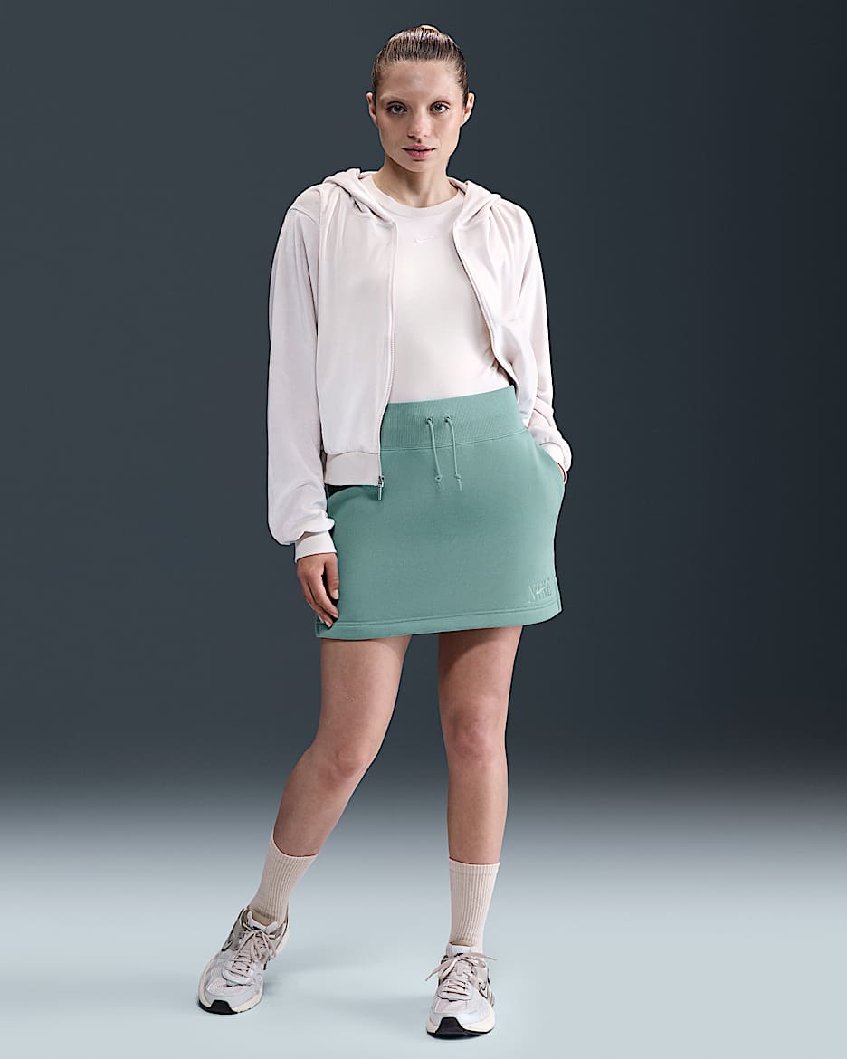 Nike Sportswear Phoenix Fleece Women's Skirt - Cannon/Mint Foam