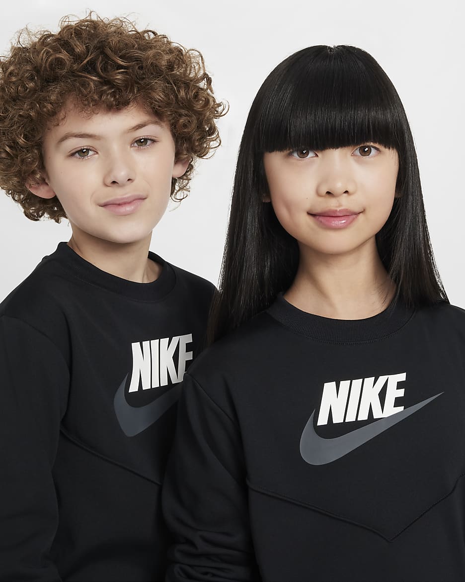 Nike Sportswear Older Kids' Tracksuit - Black/White/White