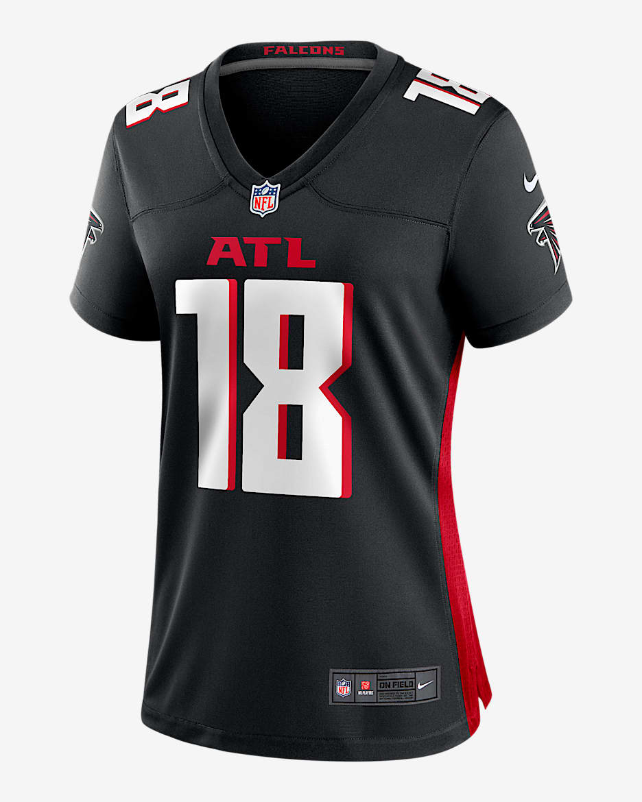 Kirk Cousins Atlanta Falcons Jersey de fútbol americano Nike de la NFL Game para mujer - Negro