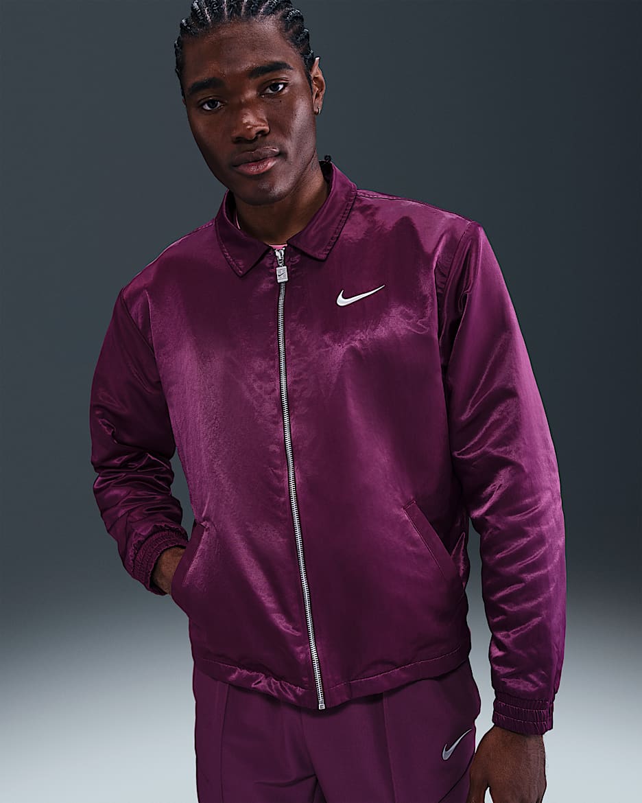 NikeCourt Slam Erkek Ceketi - Bordeaux/Beyaz