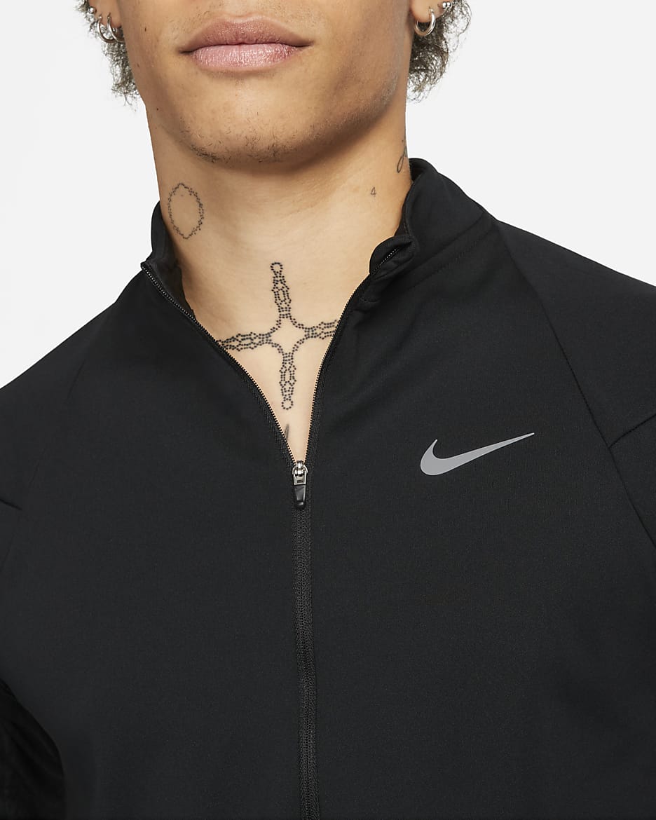 Nike Therma-FIT Run Division Element Men's 1/2-Zip Running Top - Black