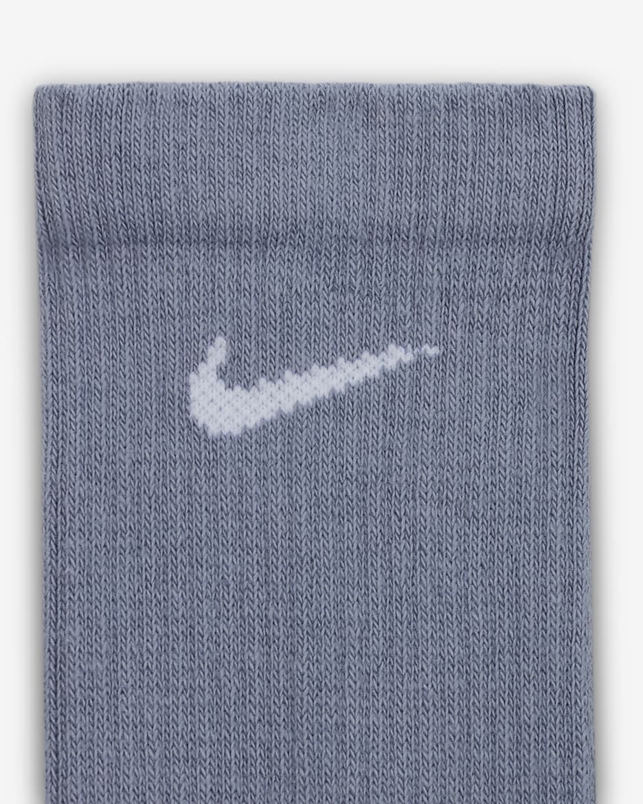 Nike Everyday Plus Cushioned-træningscrewstrømper (3 par) - multifarvet