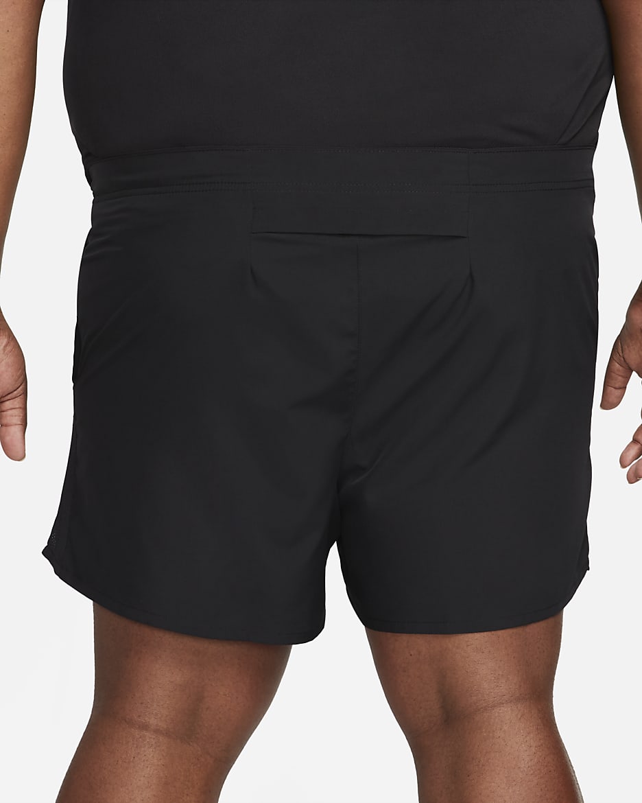 Short de running avec sous-short intégré 13 cm Dri-FIT Nike Challenger pour homme - Noir/Noir/Noir