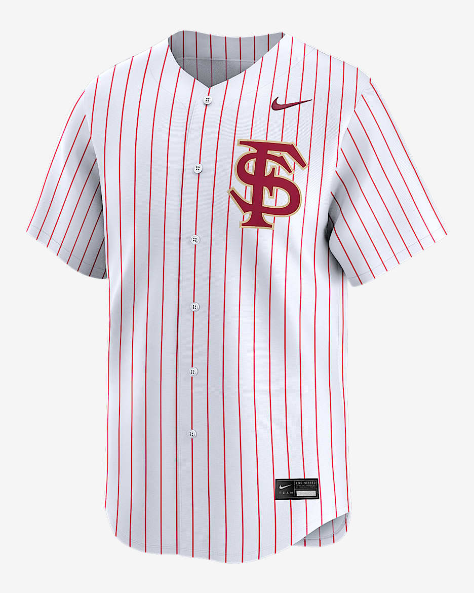 Jersey de béisbol universitario Nike Limited para hombre Florida State Seminoles - Blanco