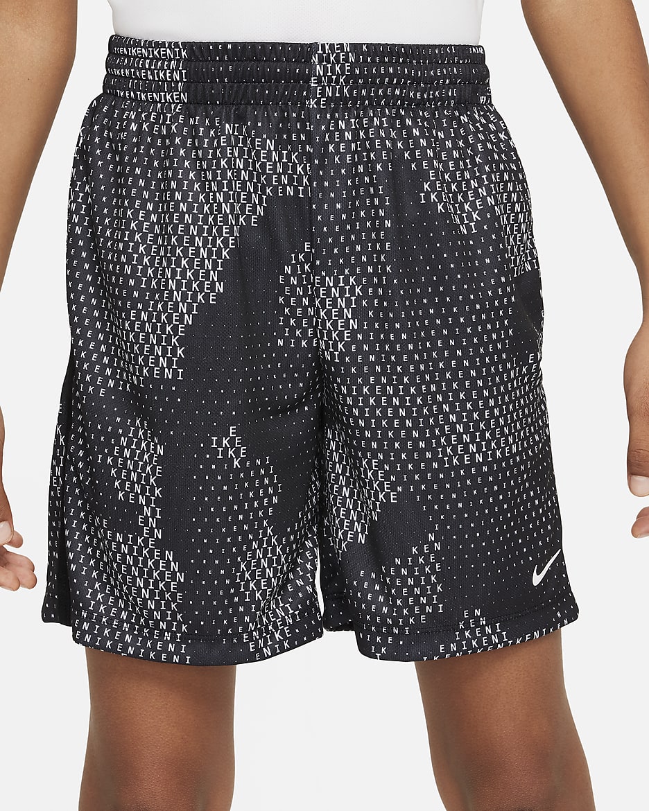 Nike Multi Older Kids' (Boys') Dri-FIT Shorts - Black/White