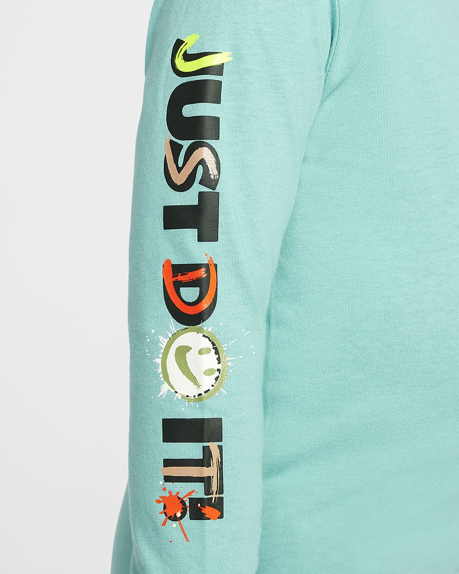 Nike "Express Yourself" Toddler Long Sleeve T-Shirt - Green Frost