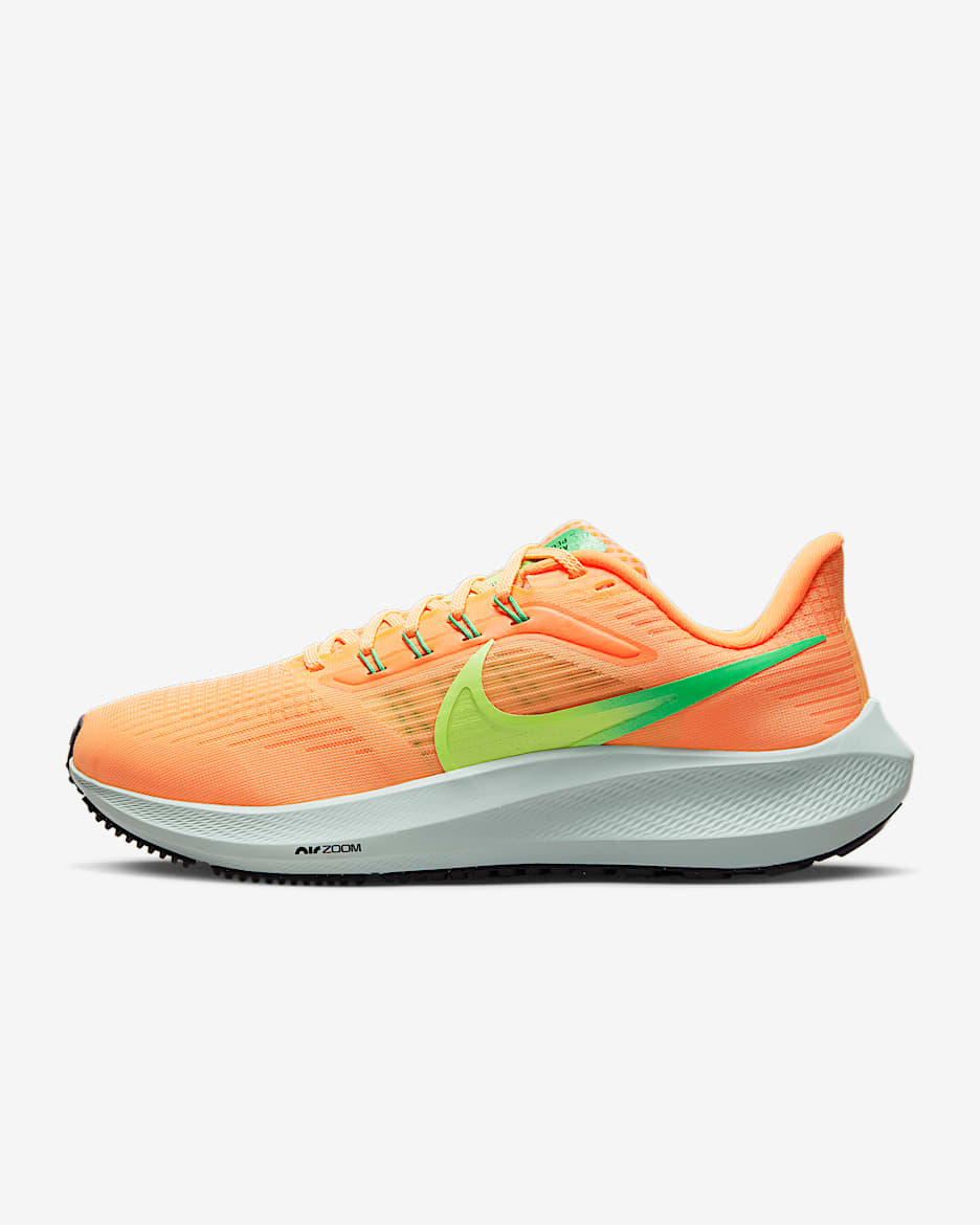Nike Pegasus 39 女款路跑鞋 - Peach Cream/Total Orange/Green Shock/Ghost Green