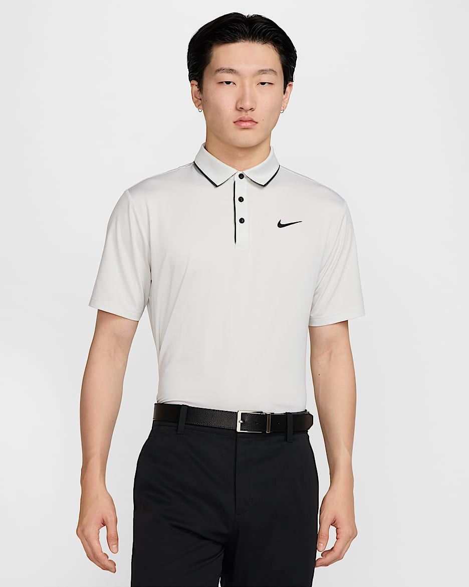 Nike Tour Men's Dri-FIT Golf Polo - White/Black