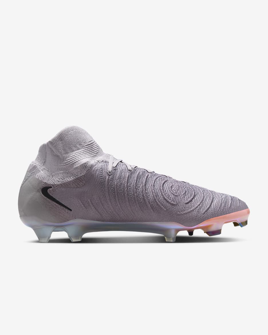 Tacos de fútbol FG high Nike Phantom Luna 2 Elite - Gris atmósfera/Negro