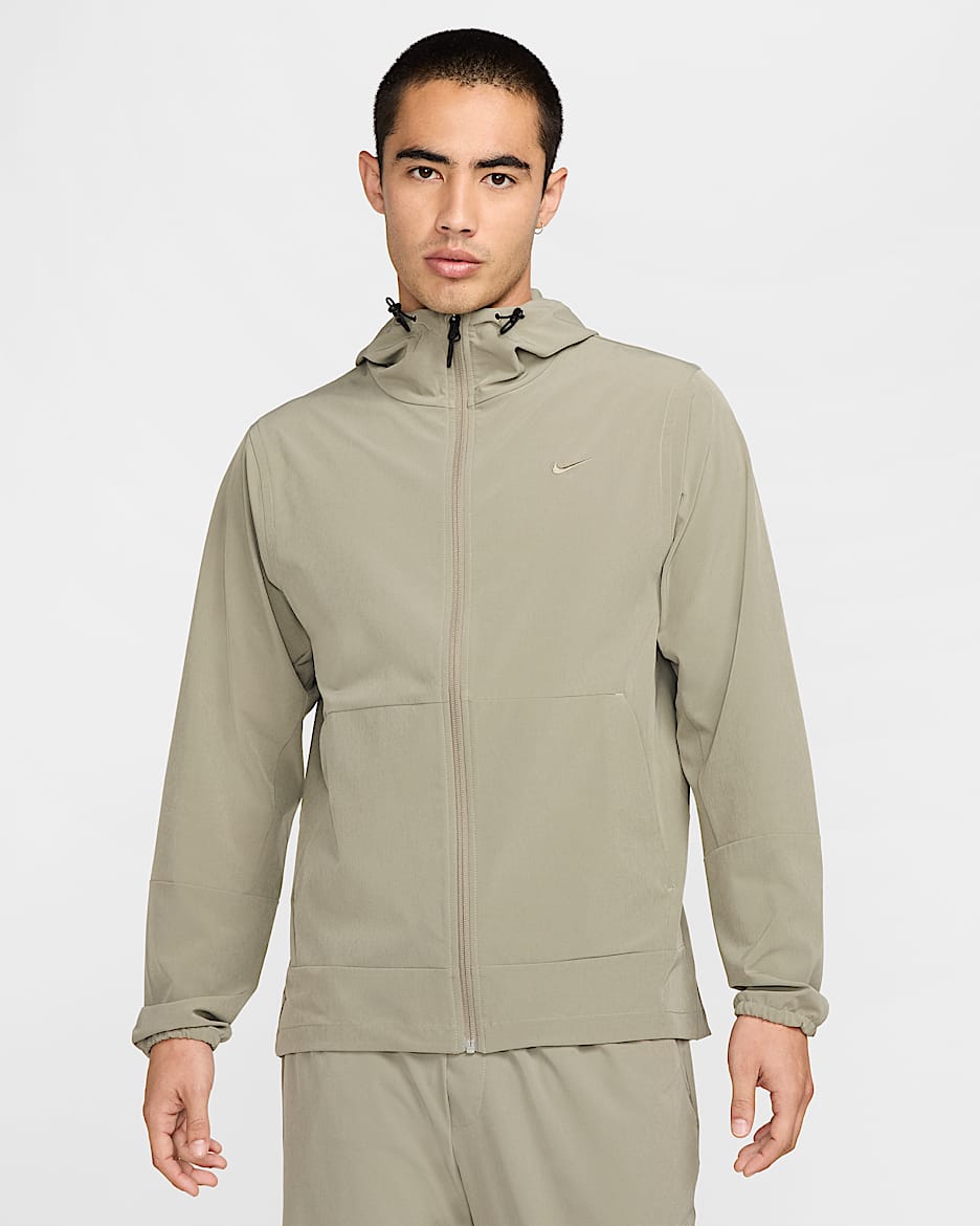 Alsidig Nike Unlimited Repel-jakke med hætte til mænd - Light Army/sort/Light Army