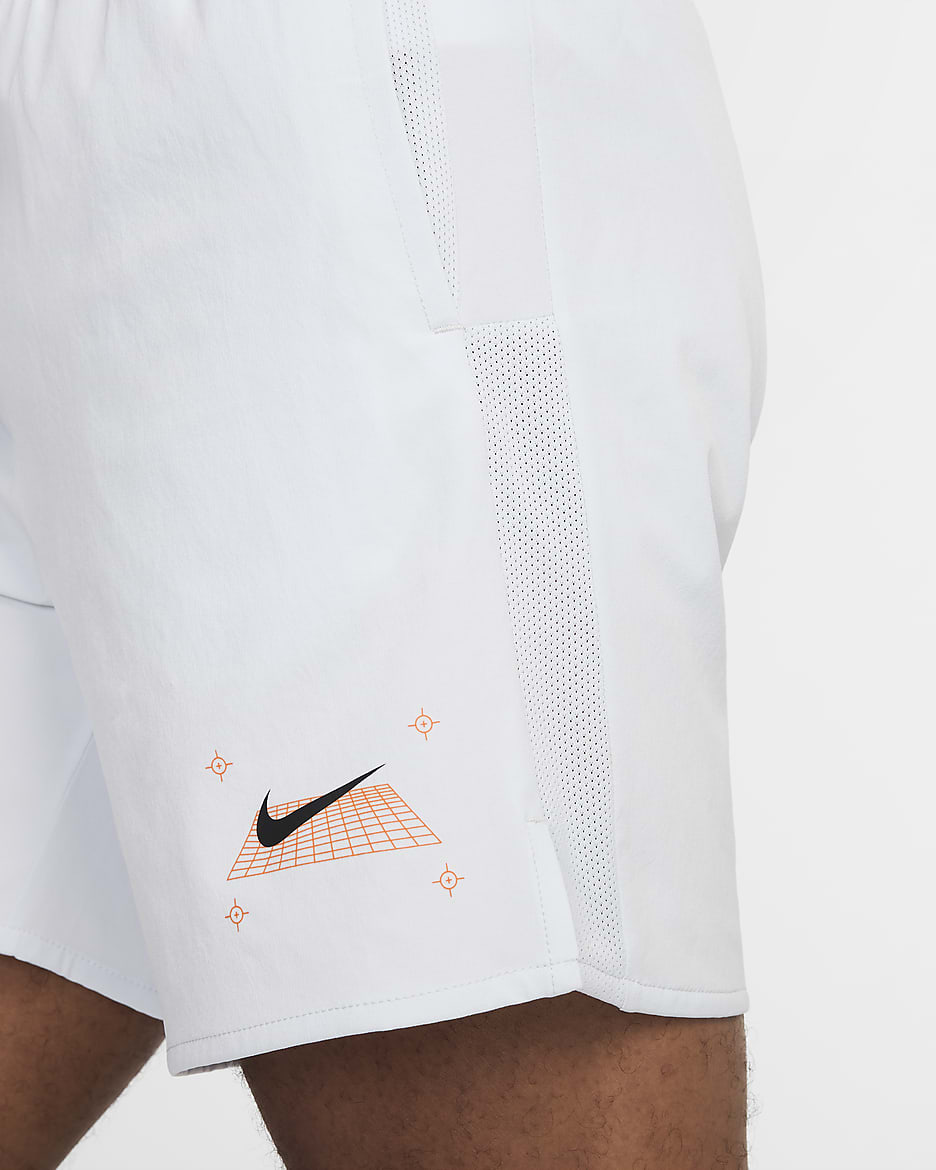 Nike Challenger fôret shorts til herre (18 cm) - Pure Platinum