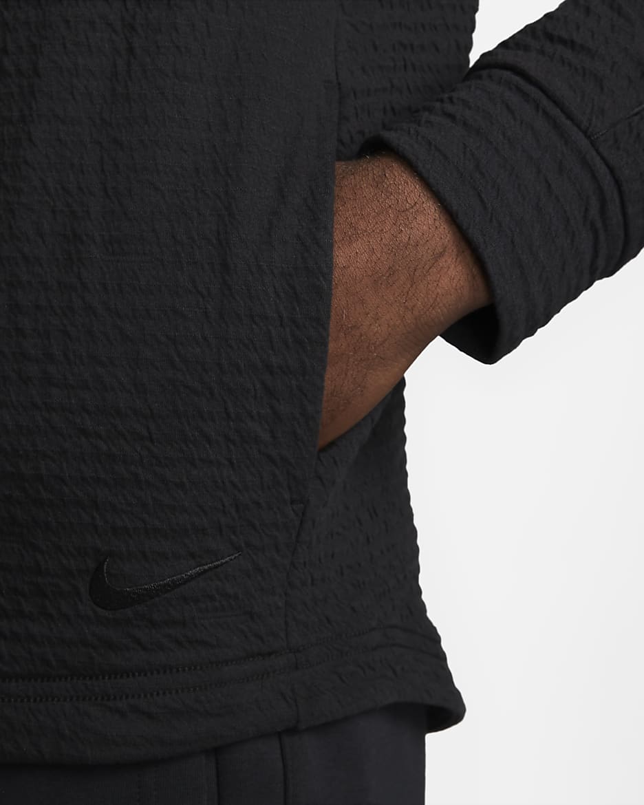 Nike Yoga Men's Dri-FIT Pullover - Black/Black