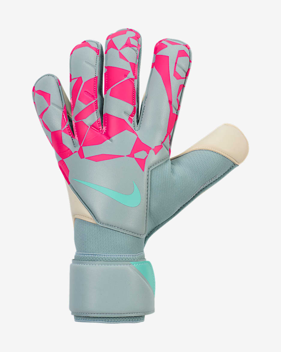 Nike Vapor Grip3 Goalkeeper Soccer Gloves - Ocean Cube/Pink Blast/Aurora Green